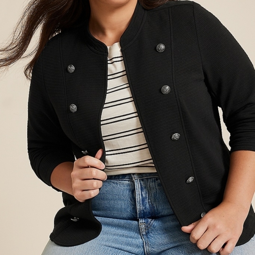 Maurices Black Military Blazer NWT